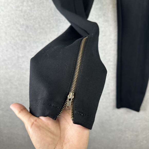 Anthropologie The Essential Slim Black Ankle Trousers Pants Size US 4 UK 8 Casua - Picture 4 of 15